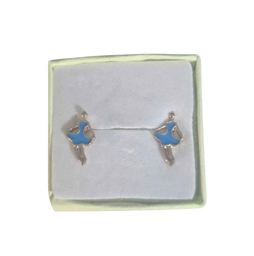 Blue Ballerina Earrings (NWOT)‎